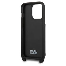 Заредете изображение във визуализатора на галерията – Karl Lagerfeld KLHCP13XSAKCHSK iPhone 13 Pro Max 6.7" Hardcase Saffiano Karl &amp; Choupette Embossed
