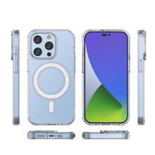 Заредете изображение във визуализатора на галерията – MagSafe Magnetic Case for iPhone 15 Pro Max Clear Magnetic Case - transparent
