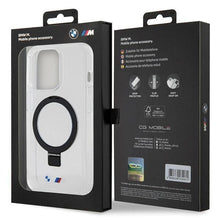 Заредете изображение във визуализатора на галерията – BMW Ring Stand M Collection MagSafe case for iPhone 15 Pro Max - transparent
