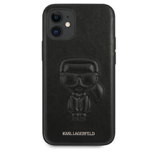 Заредете изображение във визуализатора на галерията – Karl Lagerfeld KLHCP12SPCUIKBK iPhone 12 mini 5,4" czarny/black hardcase Karl Ikonik Outline
