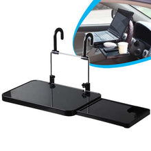 Заредете изображение във визуализатора на галерията – Car steering wheel tray and seat back tray table 2in1 for laptop food drink hm-1504b - TopMag
