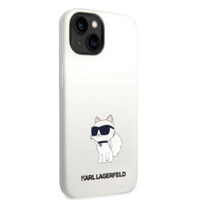 Заредете изображение във визуализатора на галерията – Karl Lagerfeld KLHMP14SSNCHBCH iPhone 14 6.1" hardcase white/white Silicone Choupette MagSafe
