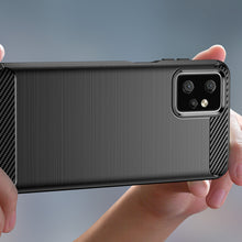 Заредете изображение във визуализатора на галерията – Carbon Case for Motorola Moto G Power 2023 flexible silicone carbon cover black
