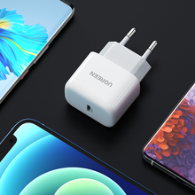Заредете изображение във визуализатора на галерията – Ugreen small fast charger USB-C PD 20W white (CD241)
