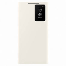 Заредете изображение във визуализатора на галерията – Samsung Smart View Wallet Case for Samsung Galaxy S23 Ultra Cover with Smart Flip Window Card Wallet Cream (EF-ZS918CUEGWW)
