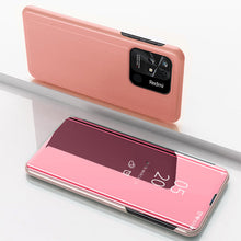 Заредете изображение във визуализатора на галерията – Clear View Case cover for Xiaomi Redmi 10C cover with a flap pink
