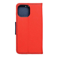Заредете изображение във визуализатора на галерията – Fancy калъф тип книга за iphone 14 plus ( 6.7 ) red / navy - TopMag
