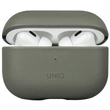 Заредете изображение във визуализатора на галерията – Uniq case Terra AirPods Pro 2 gen. Genuine Leather green/lichen green
