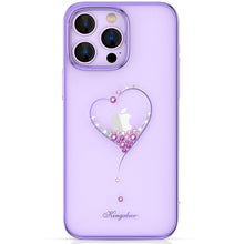 Заредете изображение във визуализатора на галерията – Kingxbar Wish Series case for iPhone 14 Pro decorated with crystals purple
