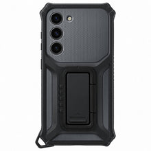 Заредете изображение във визуализатора на галерията – Samsung Rugged Gadget Case for Samsung Galaxy S23 Rugged Cover Ring Holder Stand gray (EF-RS911CBEGWW)
