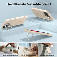 Заредете изображение във визуализатора на галерията – ESR Cloud Kickstand Halolock case with MagSafe for iPhone 15 Pro Max - beige
