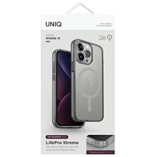 Заредете изображение във визуализатора на галерията – Uniq LifePro Xtreme Magclick Charging case for iPhone 15 Pro - gray
