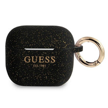 Заредете изображение във визуализатора на галерията – Original Case GUESS - AirPods 3 Cover Silicone Glitter GUA3SGGEK black
