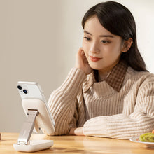 Заредете изображение във визуализатора на галерията – Baseus Seashell Series adjustable phone stand - white
