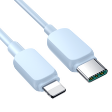Заредете изображение във визуализатора на галерията – USB C - Lightning Cable 20W 1.2m Joyroom S-CL020A14 - Blue
