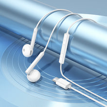 Заредете изображение във визуализатора на галерията – Borofone Earphones BM82 Art music with microphone Type C white
