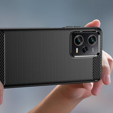 Заредете изображение във визуализатора на галерията – Carbon Case Cover Xiaomi Poco X5 Pro 5G / Redmi Note 12 Pro Flexible Silicone Carbon Cover Black
