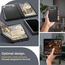 Заредете изображение във визуализатора на галерията – Spigen SLIM ARMOR PRO GOOGLE PIXEL FOLD BLACK
