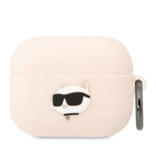 Заредете изображение във визуализатора на галерията – Original case KARL LAGERFELD KLAPRUNCHP for Apple Airpods Pro (3D Sil NFT Choupette / pink)
