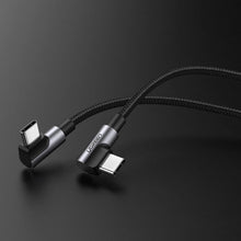 Заредете изображение във визуализатора на галерията – Ugreen US323 USB-C (angled) / USB-C (angled) cable 2m - black
