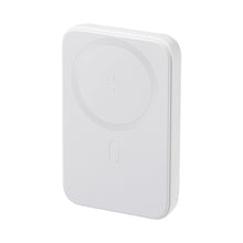 Заредете изображение във визуализатора на галерията – Joyroom Power Bank 10000mAh 20W Power Delivery Quick Charge Magnetic Qi 15W Wireless Charger for iPhone Compatible with MagSafe White (JR-W020 white)
