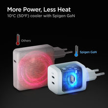 Заредете изображение във визуализатора на галерията – Spigen PE2106EU POWERARC 2-PORT NETWORK CHARGER PD65W WHITE

