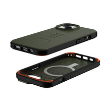 Заредете изображение във визуализатора на галерията – ( uag ) urban armor gear civilian compatible with magsafe гръб за iphone 13 / 14 green
