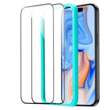 Заредете изображение във визуализатора на галерията – ESR TEMPERED GLASS 2-PACK IPHONE 15 PLUS BLACK
