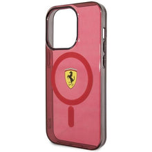 Заредете изображение във визуализатора на галерията – Ferrari FEHMP14XURKR iPhone 14 Pro Max 6.7" red/red hardcase Translucent Magsafe
