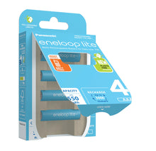 Заредете изображение във визуализатора на галерията – Rechargeable Batteries Panasonic Eneloop LITE HR03/AAA 550mAh - 4pcs blister pack
