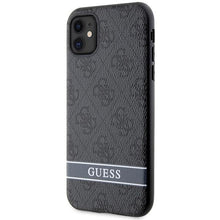 Заредете изображение във визуализатора на галерията – Guess GUHCN61P4SNK iPhone 11 / Xr grey/grey hardcase 4G Stripe
