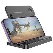 Заредете изображение във визуализатора на галерията – Borofone Wireless induction charger BQ26 Best 3 in 1 15W black

