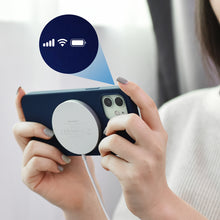 Заредете изображение във визуализатора на галерията – Choetech inductive charger 15W with USB C cable white (T518-F)
