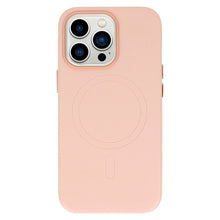 Заредете изображение във визуализатора на галерията – MagSafe Leather Case Iphone 13 Pro Light Pink
