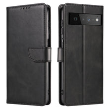Заредете изображение във визуализатора на галерията – Magnet Case elegant case cover with a flap and stand function Google Pixel 6 Pro black
