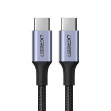 Заредете изображение във визуализатора на галерията – Ugreen cable USB Type C - USB Type C 5 A 100 W Power Delivery Quick Charge 3.0 FCP 480 Mbps 1 m gray (70427 US316)

