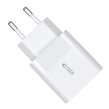 Заредете изображение във визуализатора на галерията – Tech-protect c30w 2-port network charger pd30w/qc3.0 white - TopMag
