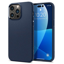 Заредете изображение във визуализатора на галерията – Spigen liquid air гръб за iphone 14 pro navy blue - TopMag

