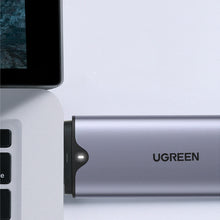 Заредете изображение във визуализатора на галерията – Ugreen Pocket Drive Enclosure M.2 M-Key (USB-C / USB-A 10Gb/s) gray (CM353)
