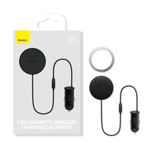 Заредете изображение във визуализатора на галерията – Baseus CW01 MagSafe 15W USB 25W inductive car charger - black
