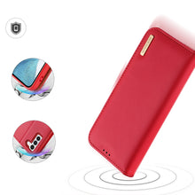 Заредете изображение във визуализатора на галерията – Dux Ducis Hivo case Samsung Galaxy S23+ flip cover wallet stand RFID blocking red
