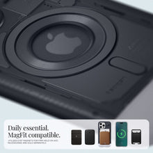 Заредете изображение във визуализатора на галерията – SPIGEN Classic C1 Mag compatible with MagSafe for IPHONE 15 PRO MAX graphite
