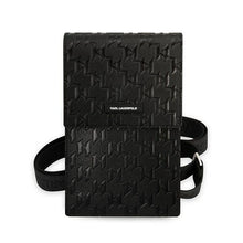 Заредете изображение във визуализатора на галерията – Universal bag for mobile Karl Lagerfeld KLWBSAMSMK (Monogram Plate / black)
