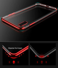 Заредете изображение във визуализатора на галерията – Clear Color Case Gel TPU Electroplating frame Cover for Samsung Galaxy A50s / Galaxy A50 / Galaxy A30s red
