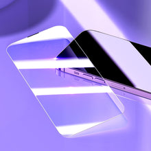 Заредете изображение във визуализатора на галерията – Baseus Full Screen Tempered Glass for iPhone 14 Pro Max with Speaker Cover 0.3mm + Mounting Frame
