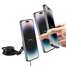 Заредете изображение във визуализатора на галерията – SPIGEN ITS35W-3 Onetap Pro 3 Magnetic Magsafe Windshield &amp; Dashboard Car Mount Wireless Charger black
