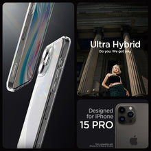 Заредете изображение във визуализатора на галерията – Spigen ULTRA HYBRID IPHONE 15 PRO FROST CLEAR
