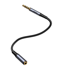 Заредете изображение във визуализатора на галерията – Joyroom stereo audio cable AUX 3.5 mm mini jack (male) - mini jack (female) 1.2 m black (SY-A09)
