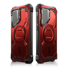 Заредете изображение във визуализатора на галерията – IBLSN Armorbox Mag Supcase case with MagSafe for Samsung Galaxy S24 Ultra - red
