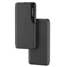 Заредете изображение във визуализатора на галерията – Eco Leather View Case for Xiaomi Redmi Note 12 Pro+ with flip stand black
